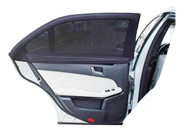 Pack X2 Malla Tapa Sol Para Auto Protector Ventana Trasera
