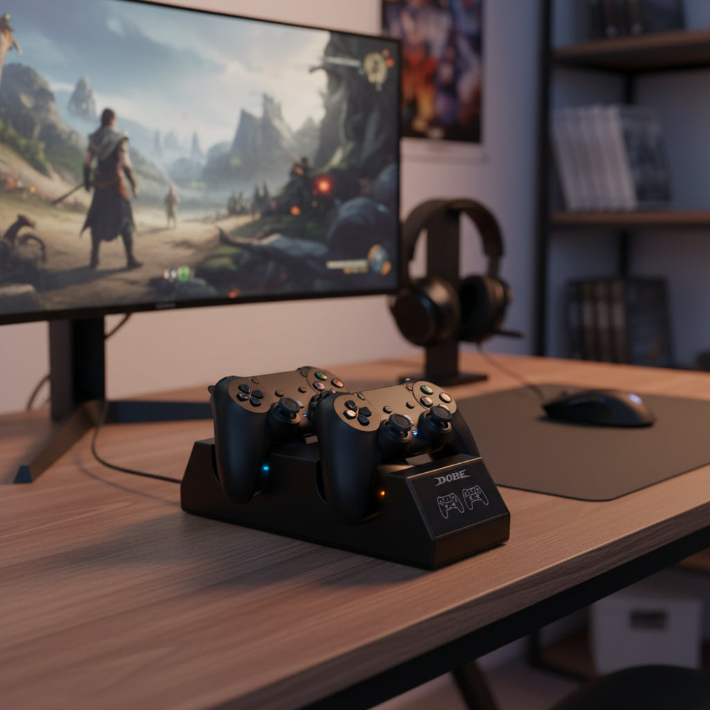 Base Cargador Control Ps4 Dual Charging Dock Mando Ps4 Dobe