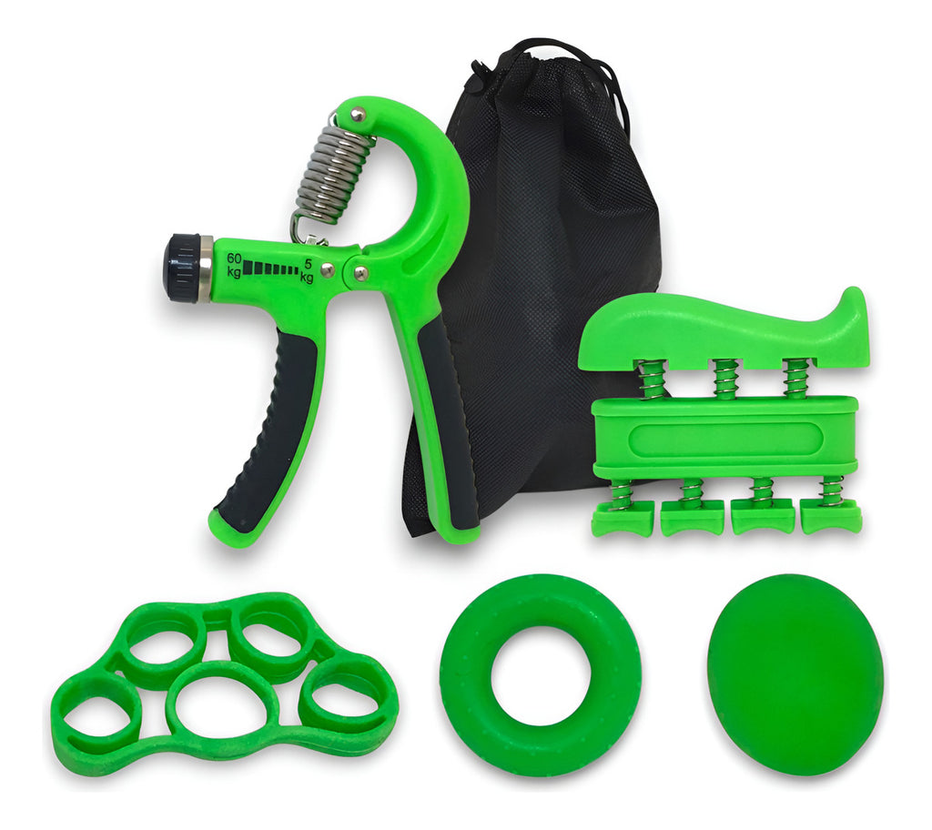 Hand Grip Set Resistencia Ejercitador Manos Muñeca 5 In 1