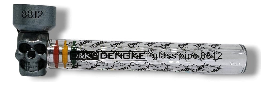 Pipa Vidrio 9 Cm + 5 Rejilla + Moledor Plastico