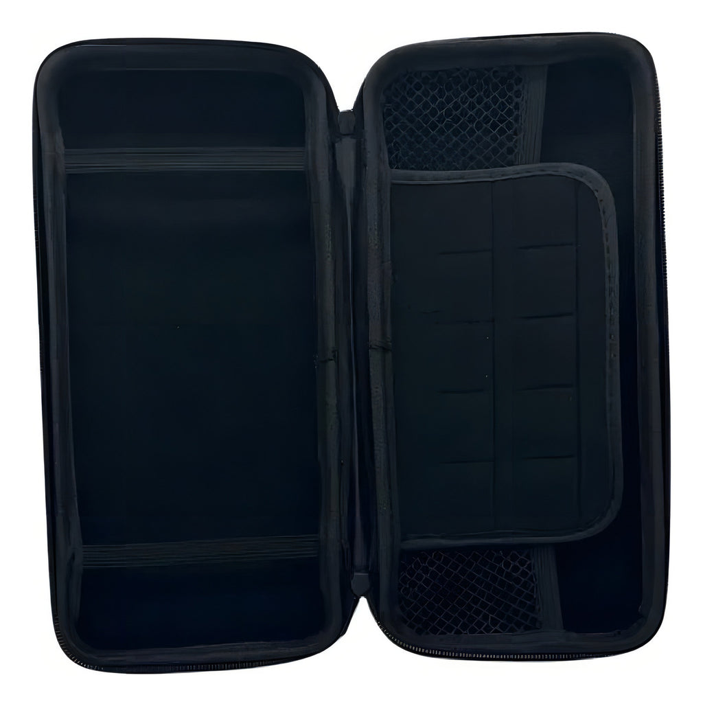 Estuche Protector Duro Y Lamina Mica Nintendo Switch Oled H9 Color Negro Panini