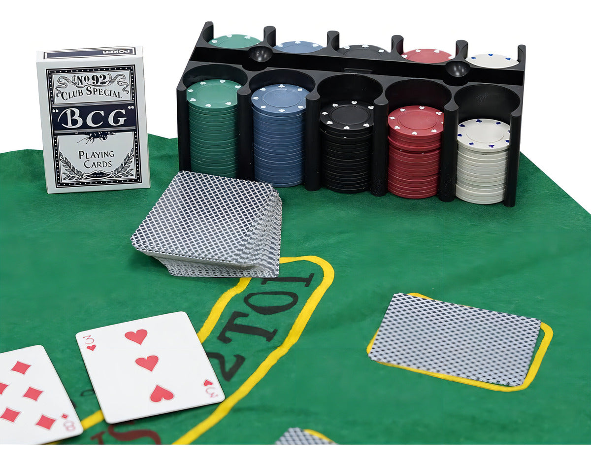 Set De Poker Texas Holdem 200 Fichas Profesional Set Caja