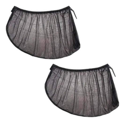 Pack X2 Malla Tapa Sol Para Auto Protector Ventana Trasera