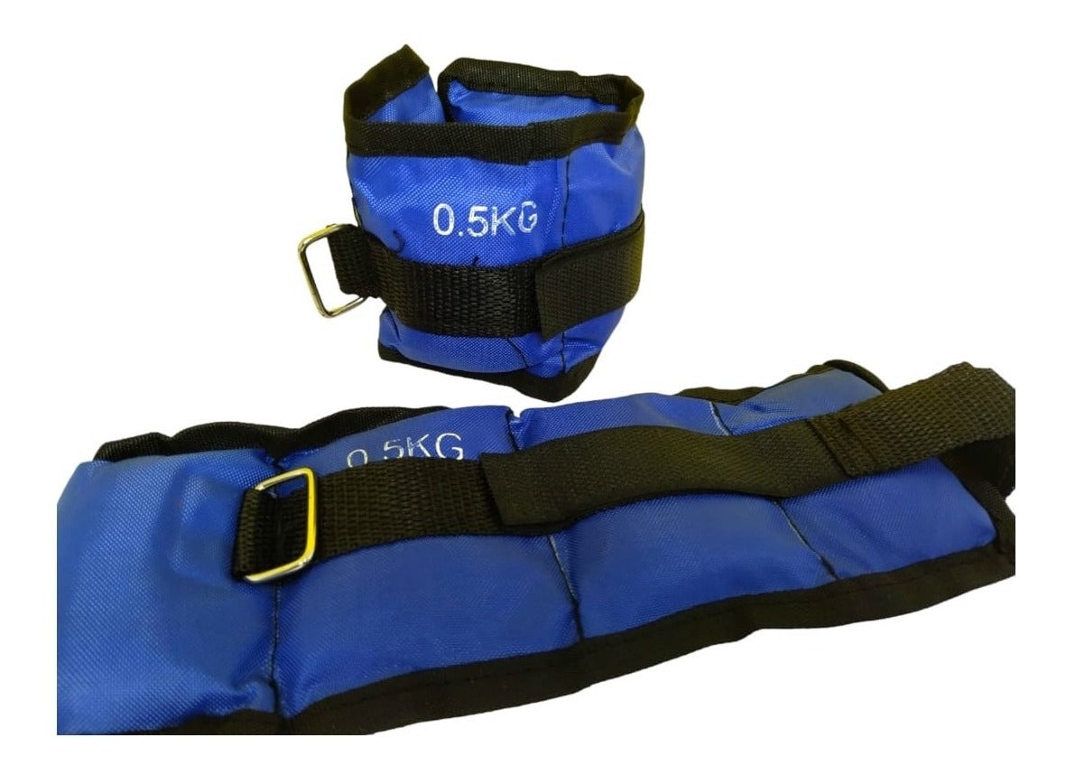 Pesas Mancuerna Tobillo O Muñeca 0,5kg C/u. Total 1kg El Par