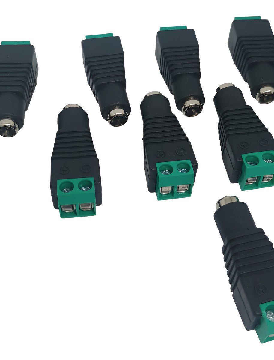 Pack 10 Conector Dc Hembra De Poder Cámaras