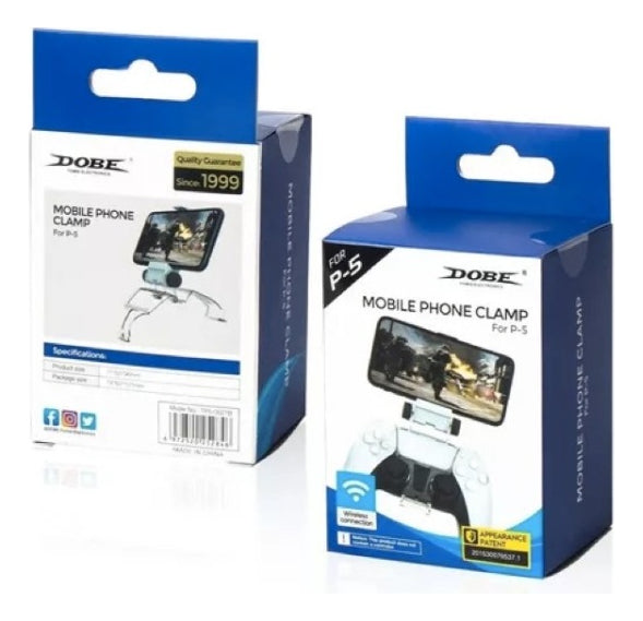 Clip Soporte Celular Para Control Playstation Ps5 Blanco