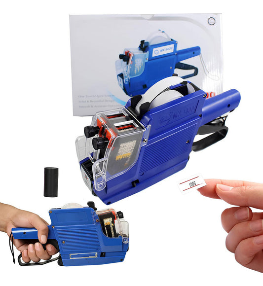 Pistola Etiquetadora Manual 10 Digitos Mx-6600 Codificadora Color Azul