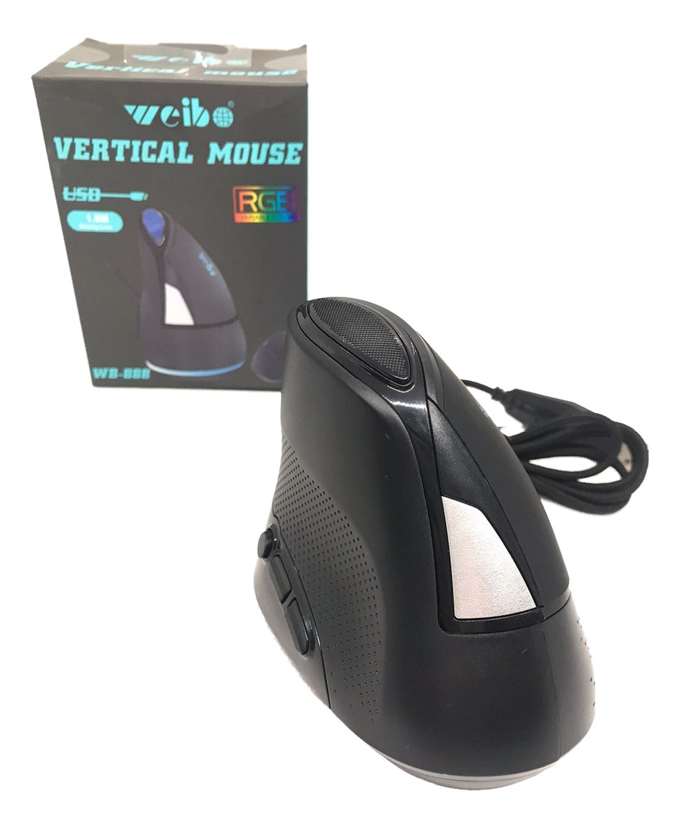 Mouse Raton Weibo Vertical Rgb Alambrico Wb-888