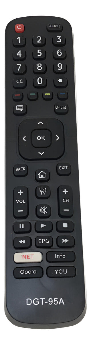 Control Para Hissense/kioto/vgh Smart Tv- Generico