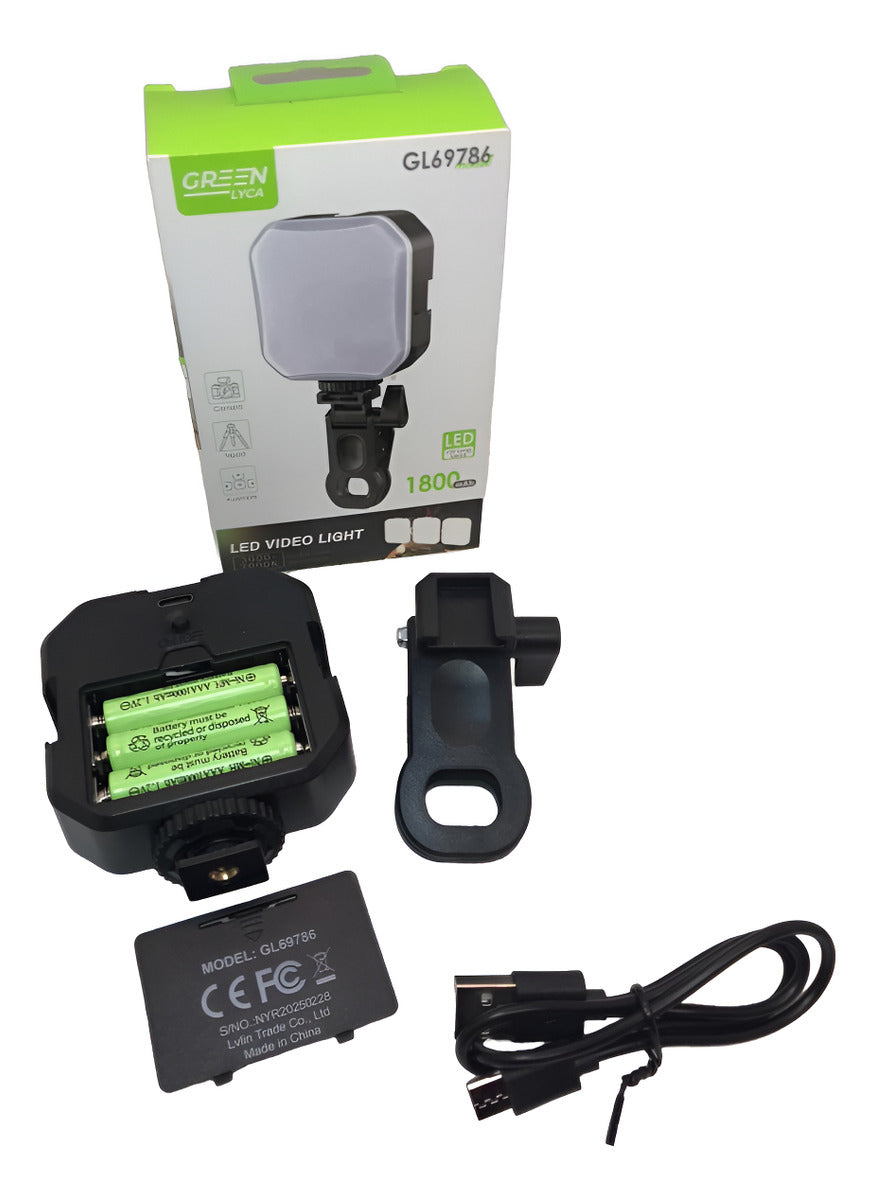 Lámpara De Relleno Portátil Con Pinza Para Celular Recargabl