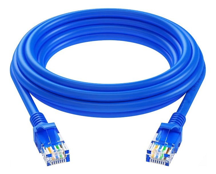 Cable Red Ethernet Hx 5 Metros Cat 5e Rj-45 1000 Mbps Azul Conectores