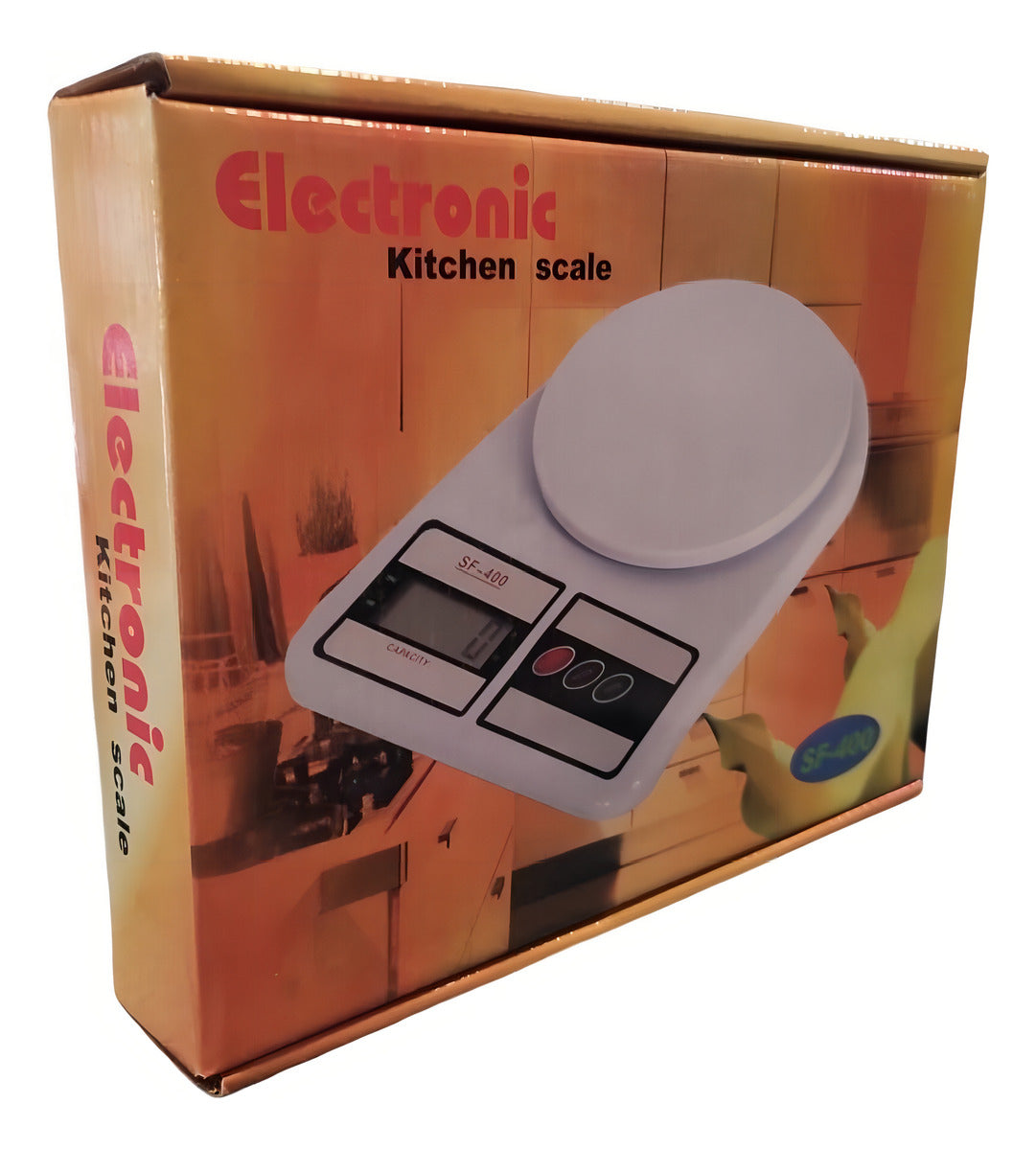 Balanza Digital De Cocina Sq Sf-400 Capacidad 10kg Con Función Tara Blanco 10 Kg