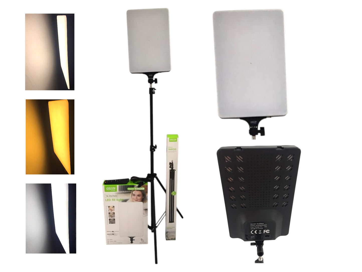 Lámpara Fotográfica Panel Iluminación Tripode Luz Led