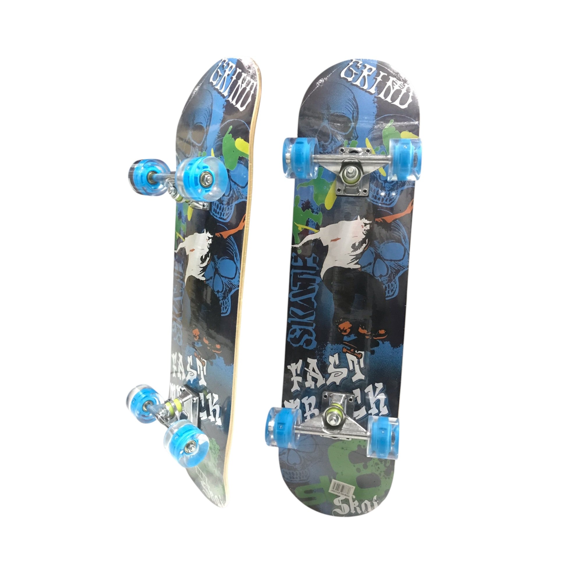 Tabla De Skate Completa 7 Capas Ruedas Luz Led