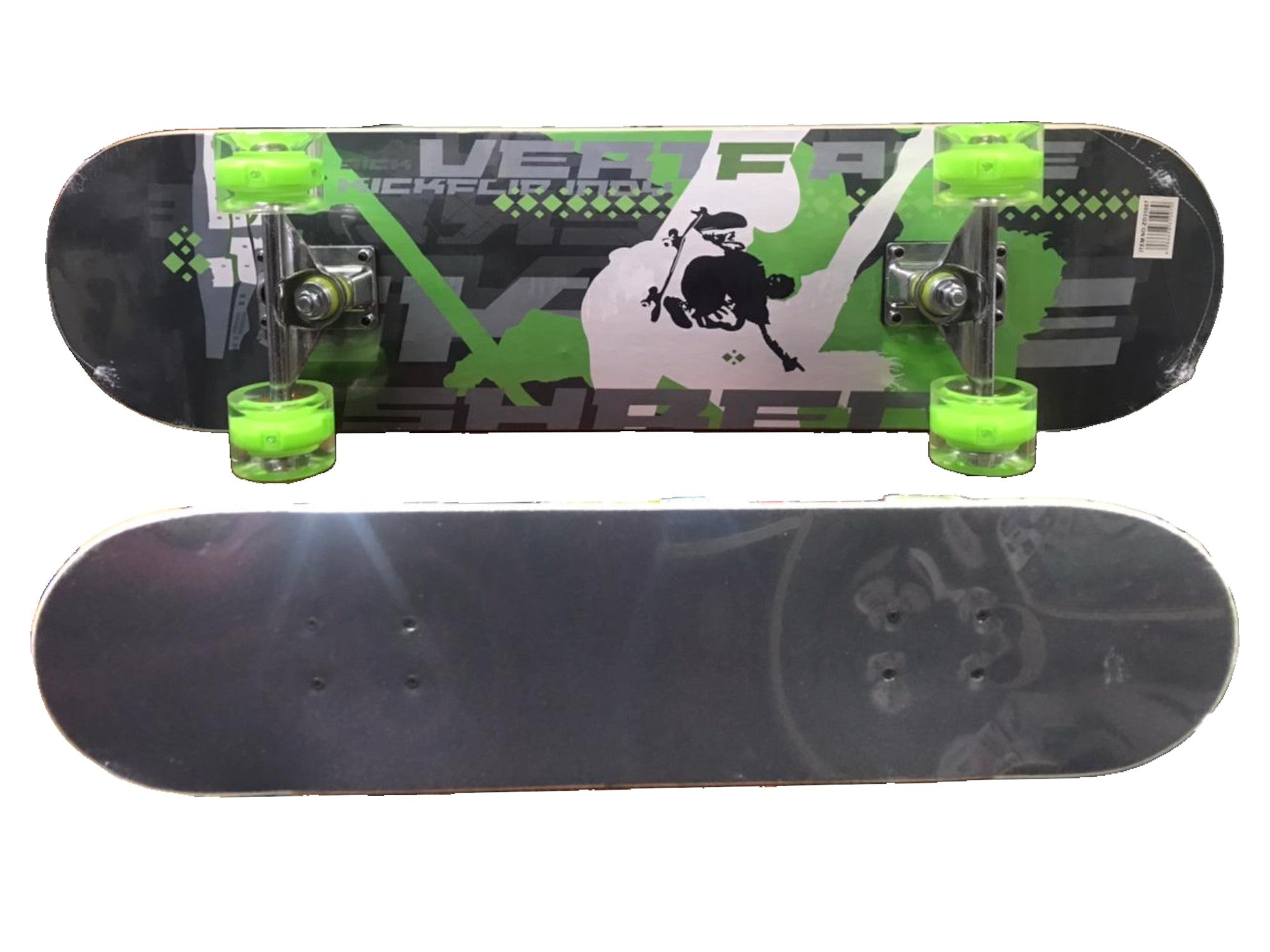 Tabla De Skate Completa 7 Capas Ruedas Luz Led
