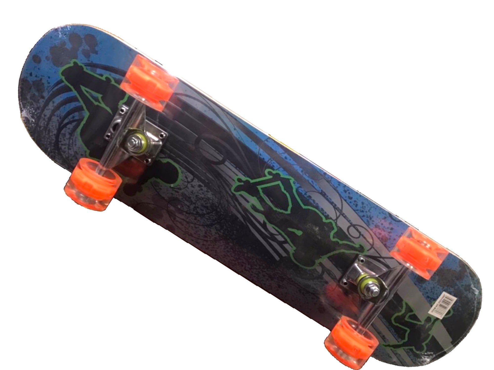Tabla De Skate Completa 7 Capas Ruedas Luz Led