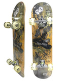 Tabla De Skate Completa 7 Capas Ruedas Luz Led