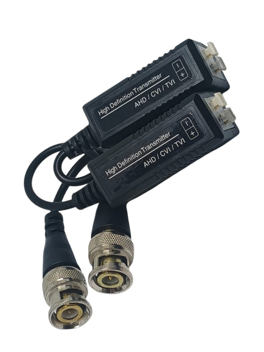Balun BNC Video HD, Set X 2 Unidades, En Blister.