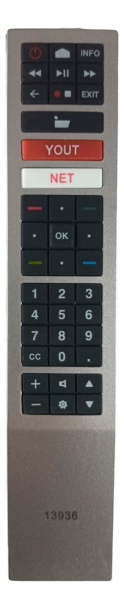 Mando a distancia universal ElectroSport 21 Spa en color plata con botones multimedia y diseño ergonómico