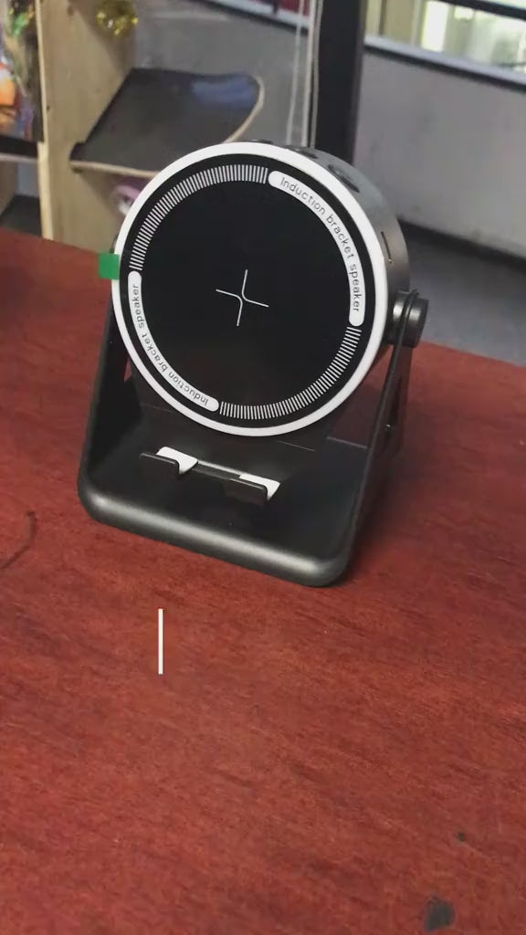 Altavoz Inalámbrico Inductivo Con Soporte Luz Led 1200mah