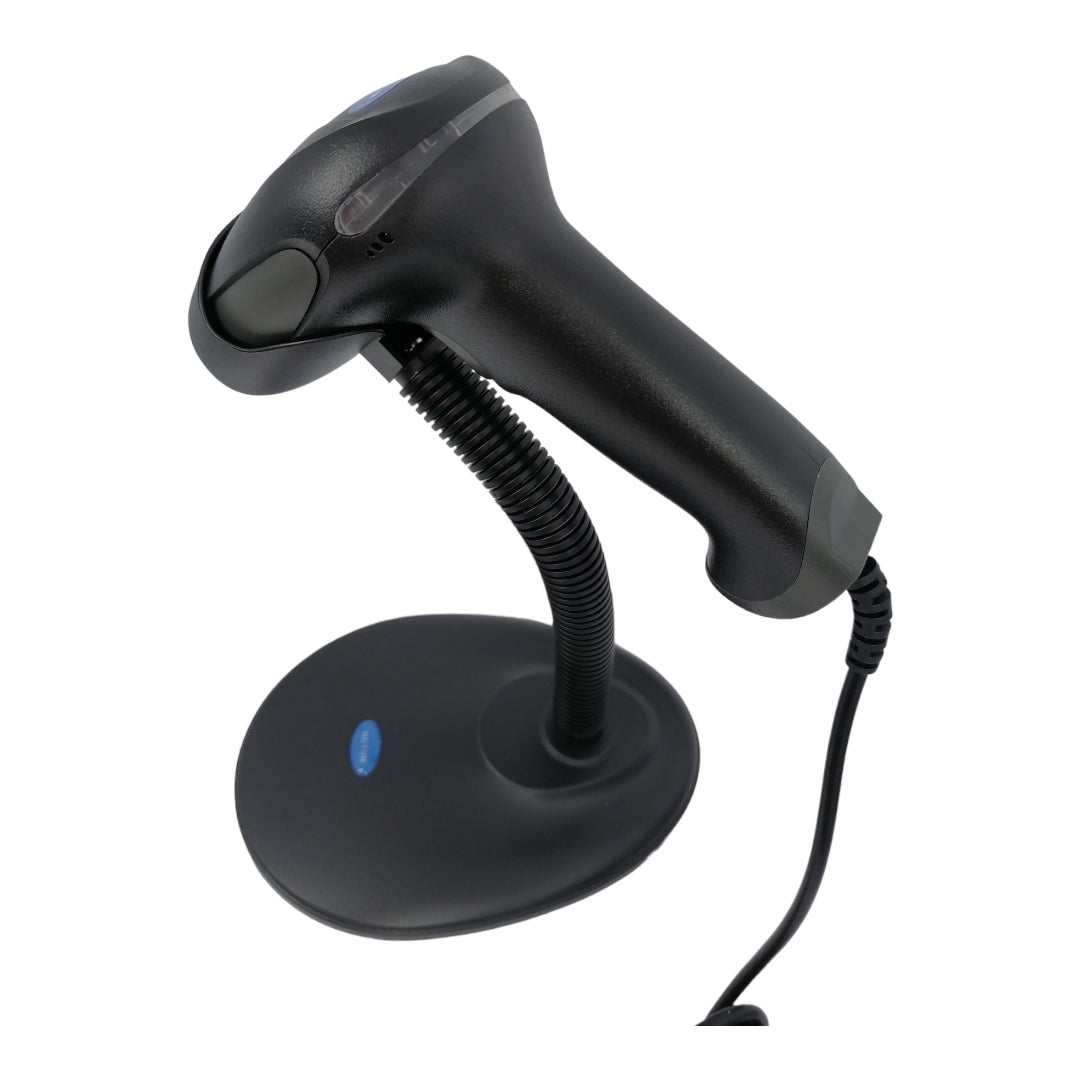 Lector Código Barra con cable USB 1D más Base