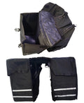 Bolso Alforjas Bicicleta De Tela Con Reflectores